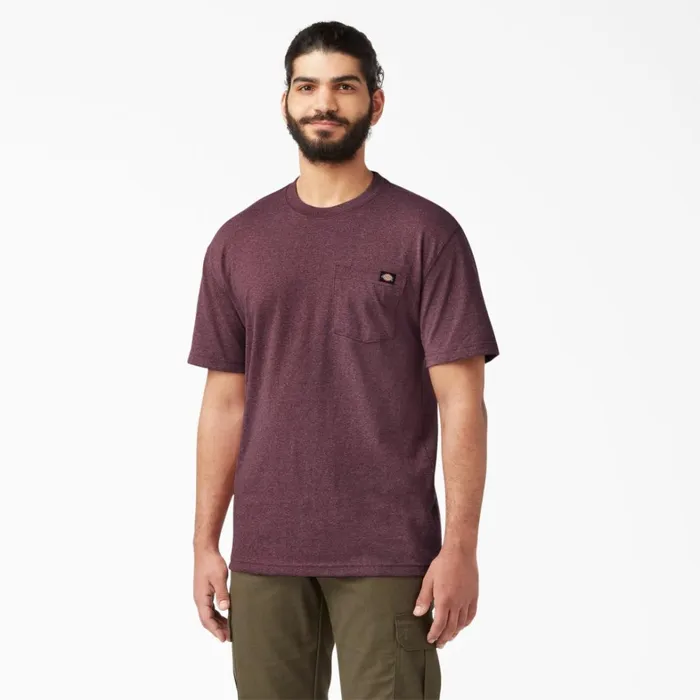 Dickies TShirts Heavyweight Heathered Short Sleeve Pocket TShirt Burgundy Burgundy byd 8211 Men Dickies TShirts Heavyweight Heathered Short Sleeve Pocket TShirt Burgundy Burgundy byd 8211 Men