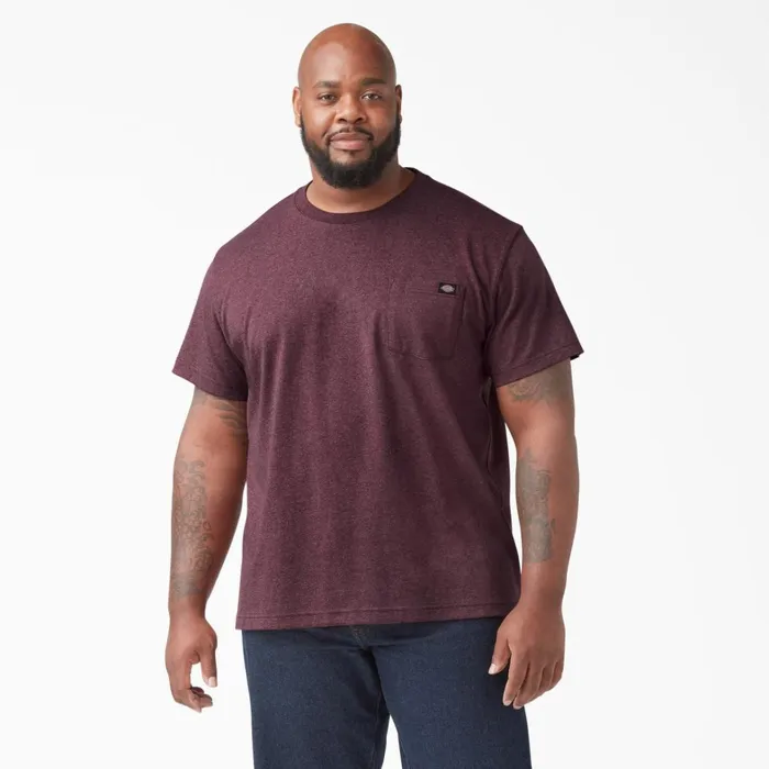 Dickies TShirts Heavyweight Heathered Short Sleeve Pocket TShirt Burgundy Burgundy byd 8211 Men Dickies TShirts Heavyweight Heathered Short Sleeve Pocket TShirt Burgundy Burgundy byd 8211 Men