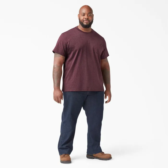 Dickies TShirts Heavyweight Heathered Short Sleeve Pocket TShirt Burgundy Burgundy byd 8211 Men Dickies TShirts Heavyweight Heathered Short Sleeve Pocket TShirt Burgundy Burgundy byd 8211 Men