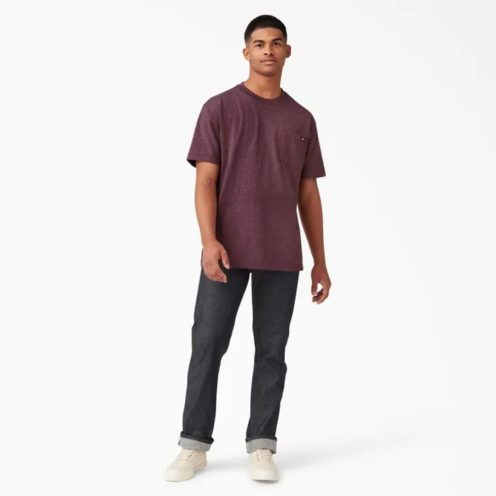 Dickies TShirts Heavyweight Heathered Short Sleeve Pocket TShirt Burgundy Burgundy byd 8211 Men Dickies TShirts Heavyweight Heathered Short Sleeve Pocket TShirt Burgundy Burgundy byd 8211 Men