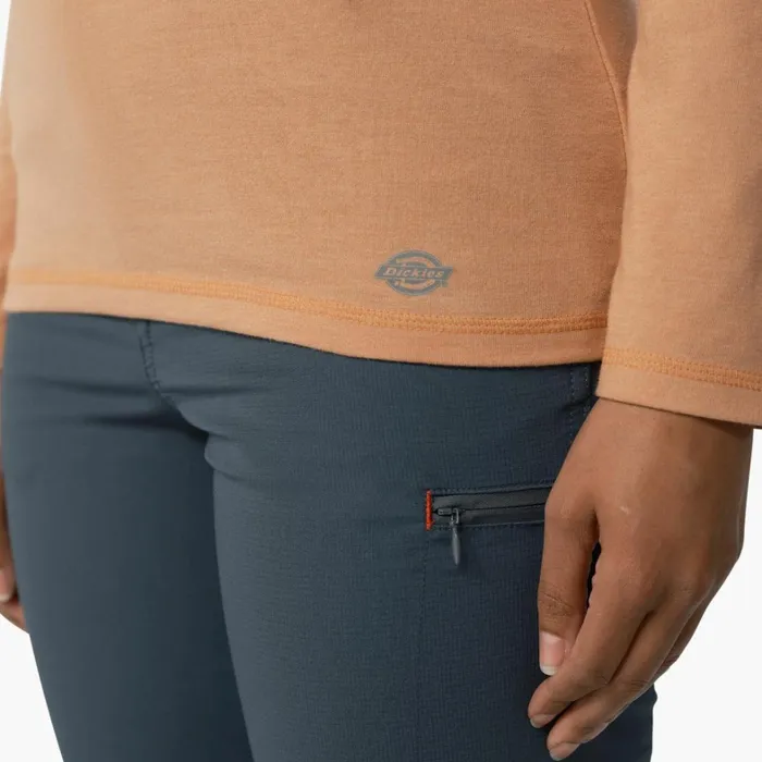 Dickies TShirts Women039s Cooling Long Sleeve Pocket TShirt Cork Single Dye Heather Cork Single Dye Heather c2k 8211 Women