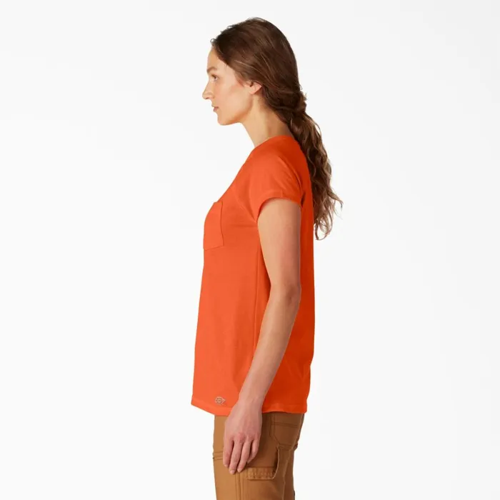 Dickies TShirts Women039s Cooling Short Sleeve Pocket TShirt Bright Orange Bright Orange bod 8211 Women Dickies TShirts Women039s Cooling Short Sleeve Pocket TShirt Bright Orange Bright Orange bod 8211 Women