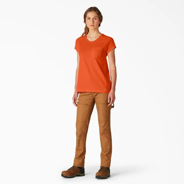 Dickies TShirts Women039s Cooling Short Sleeve Pocket TShirt Bright Orange Bright Orange bod 8211 Women Dickies TShirts Women039s Cooling Short Sleeve Pocket TShirt Bright Orange Bright Orange bod 8211 Women