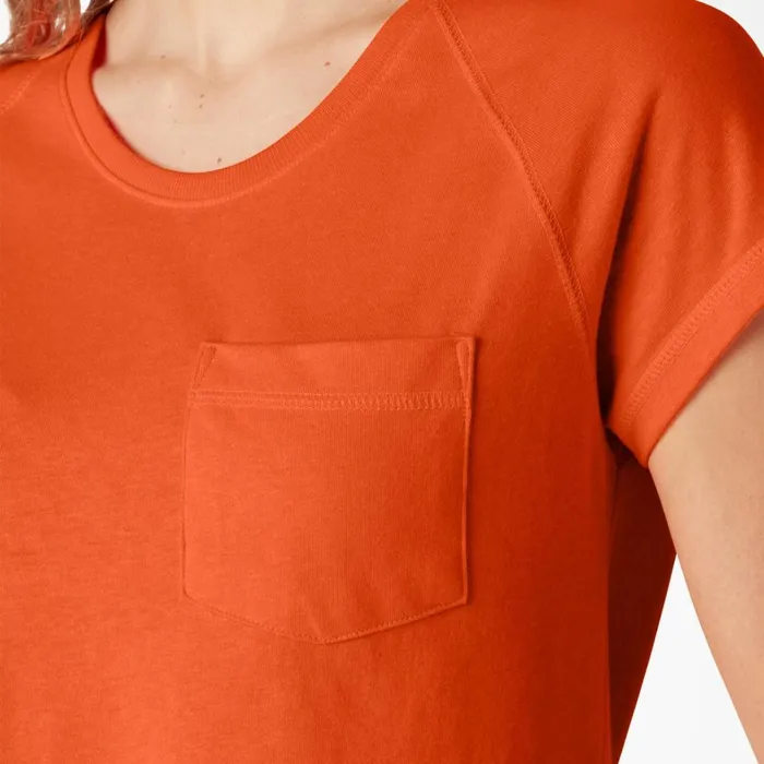 Dickies TShirts Women039s Cooling Short Sleeve Pocket TShirt Bright Orange Bright Orange bod 8211 Women Dickies TShirts Women039s Cooling Short Sleeve Pocket TShirt Bright Orange Bright Orange bod 8211 Women