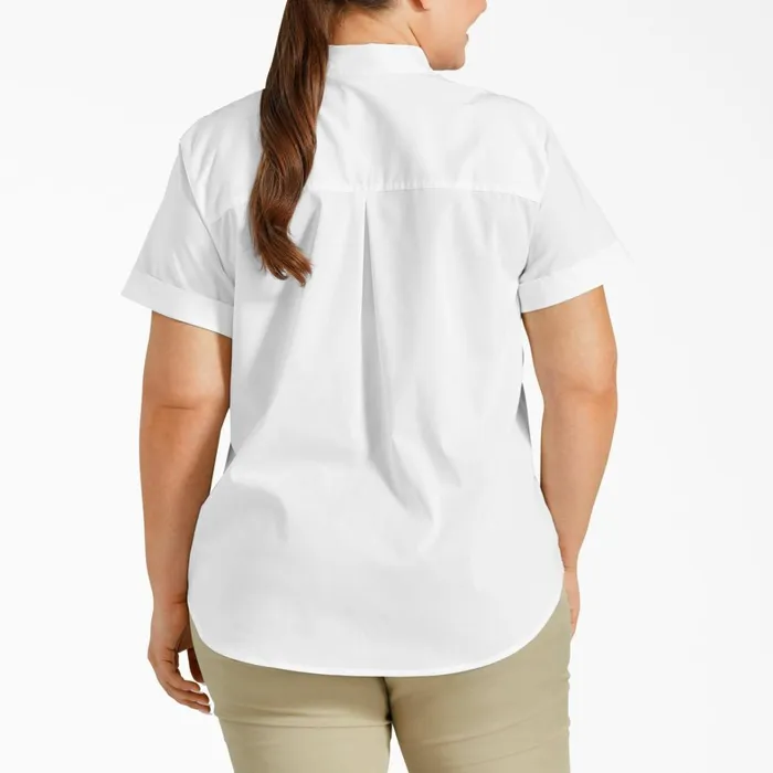Dickies Tops Womens Plus ButtonUp Shirt White White wh 8211 Women