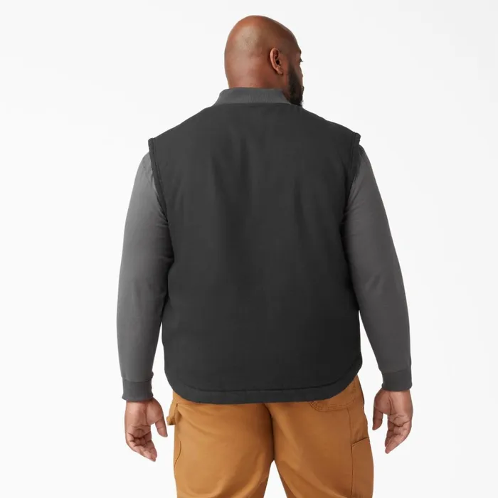 Dickies Vests High Pile Fleece Lined Duck Vest Rinsed Black Rinsed Black rbk 8211 Men Dickies Vests High Pile Fleece Lined Duck Vest Rinsed Black Rinsed Black rbk 8211 Men