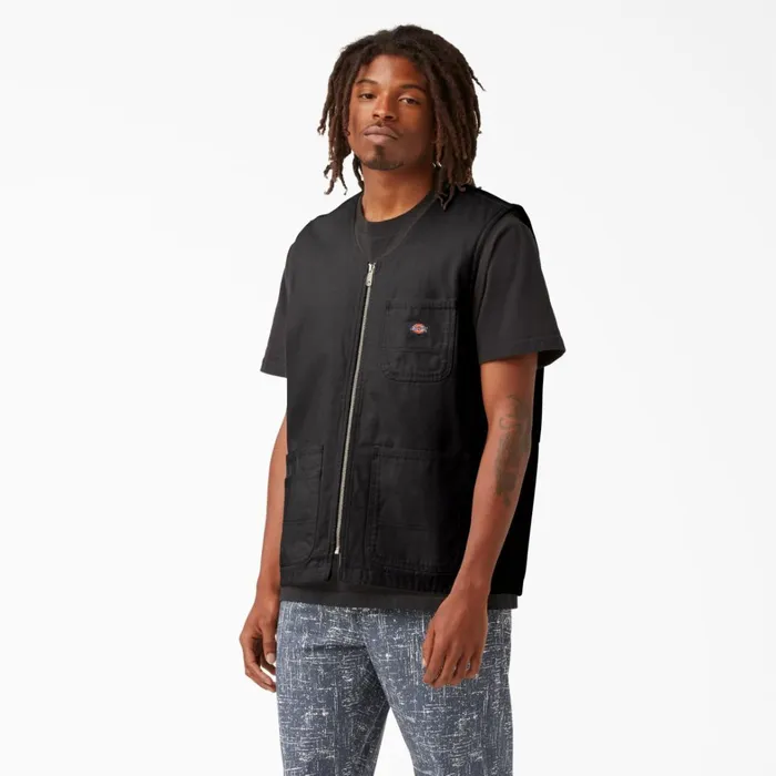 Dickies Vests Stonewashed Duck Carpenter Vest Stonewashed Black Stonewashed Black sbk 8211 Men Dickies Vests Stonewashed Duck Carpenter Vest Stonewashed Black Stonewashed Black sbk 8211 Men