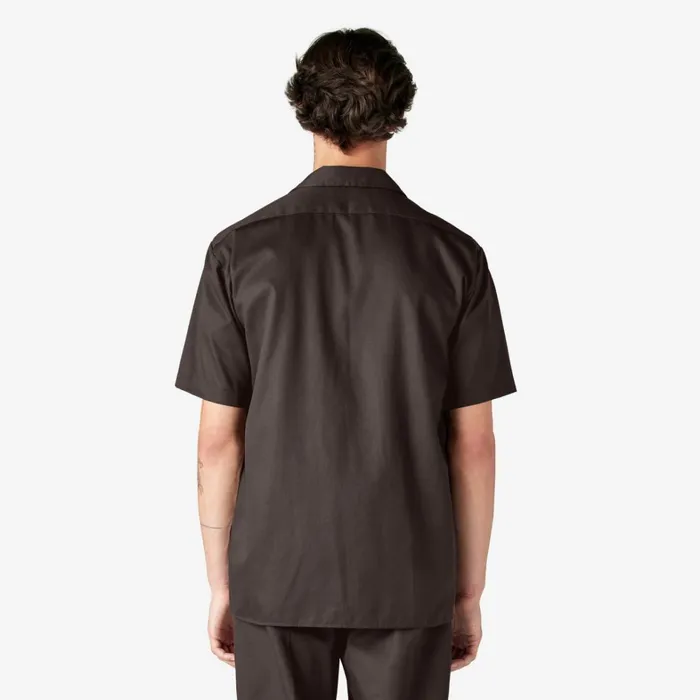 Dickies Work Shirts Short Sleeve Work Shirt Dark Brown Dark Brown db 8211 Men
