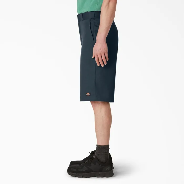 Dickies Work Shorts Loose Fit Flat Front Work Shorts 13034 Dark Navy Dark Navy dn 8211 Men