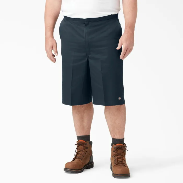 Dickies Work Shorts Loose Fit Flat Front Work Shorts 13034 Dark Navy Dark Navy dn 8211 Men