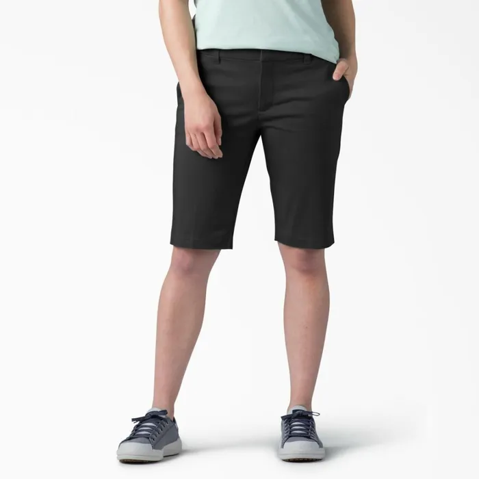 Dickies Work Shorts Women039s Perfect Shape Straight Fit Bermuda Shorts 11034 Rinsed Black Rinsed Black rbkx 8211 Women Dickies Work Shorts Women039s Perfect Shape Straight Fit Bermuda Shorts 11034 Rinsed Black Rinsed Black rbkx 8211 Women