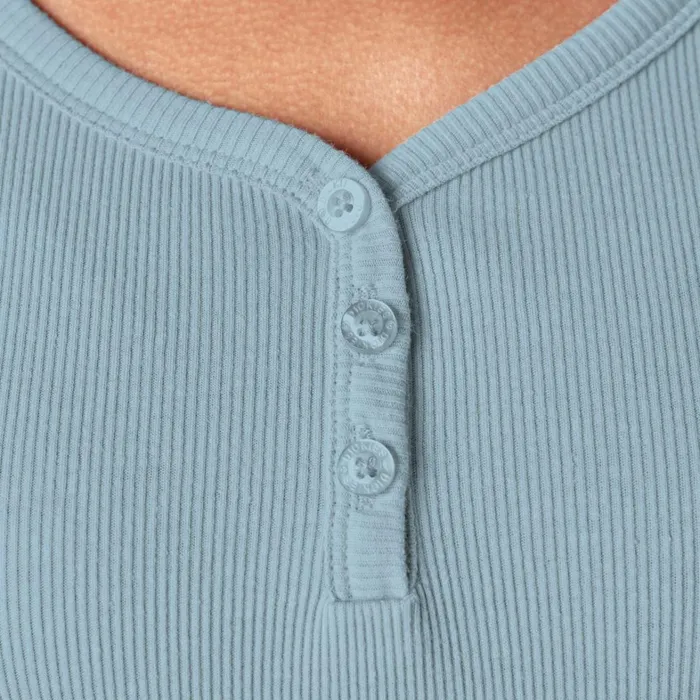 Dickies Work Tops Women039s Henley Long Sleeve Shirt Clear Blue Clear Blue eu 8211 Women Dickies Work Tops Women039s Henley Long Sleeve Shirt Clear Blue Clear Blue eu 8211 Women