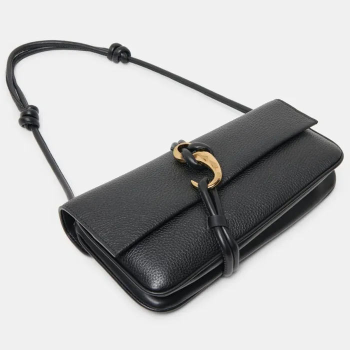 Dolce Vita Alice Shoulder Bag Black Leather Women Handbags