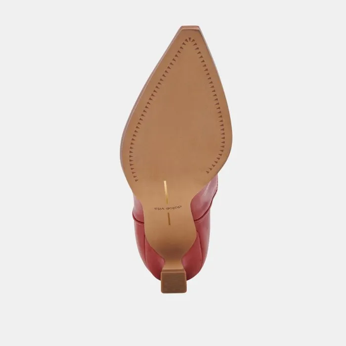 Dolce Vita Angel Booties Red Leather Women Boots and Booties
