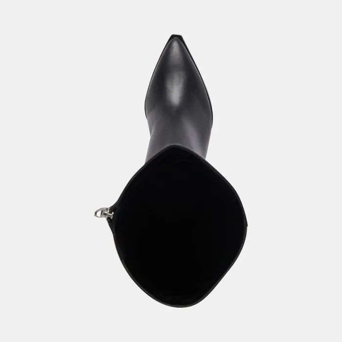 Dolce Vita Auggie Boots Black Leather Women Boots and Booties
