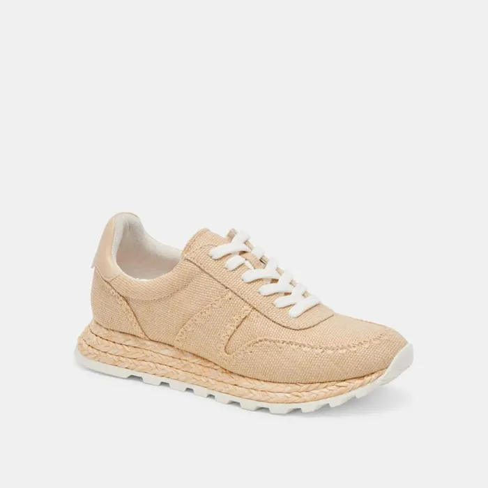 Dolce Vita Ayita Sneakers Lt Natural Raffia Women Sneakers