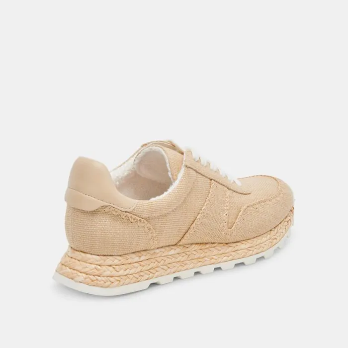 Dolce Vita Ayita Sneakers Lt Natural Raffia Women Sneakers