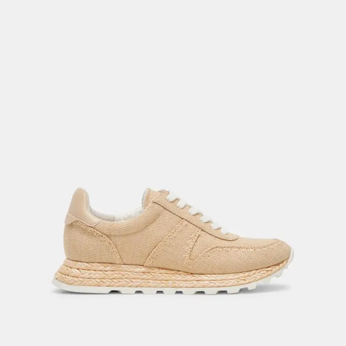 Dolce Vita Ayita Sneakers Lt Natural Raffia Women Sneakers
