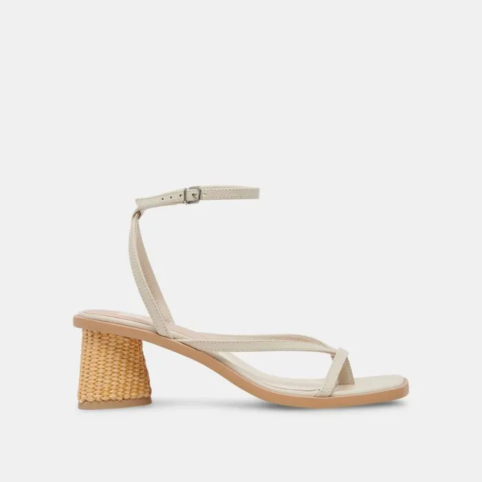 Dolce Vita Banita Sandals Ivory Leather Women Sandals