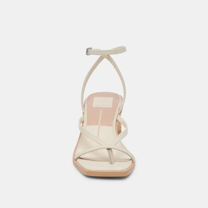 Dolce Vita Banita Sandals Ivory Leather Women Sandals