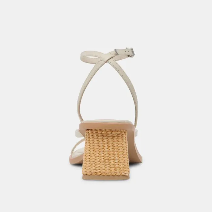 Dolce Vita Banita Sandals Ivory Leather Women Sandals