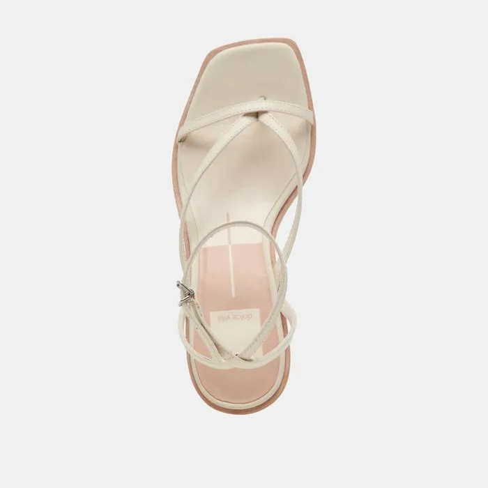 Dolce Vita Banita Sandals Ivory Leather Women Sandals