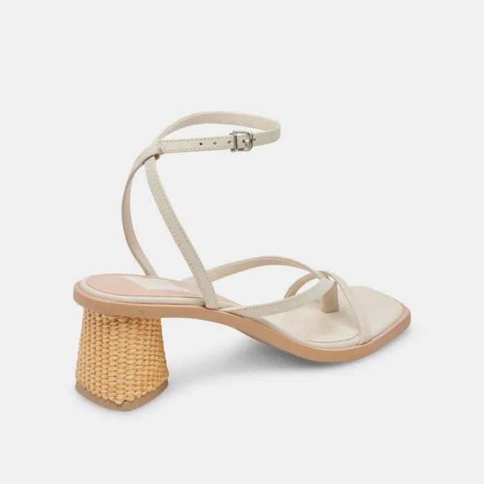Dolce Vita Banita Sandals Ivory Leather Women Sandals