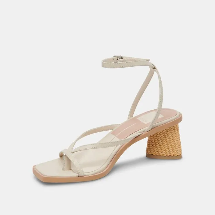 Dolce Vita Banita Sandals Ivory Leather Women Sandals