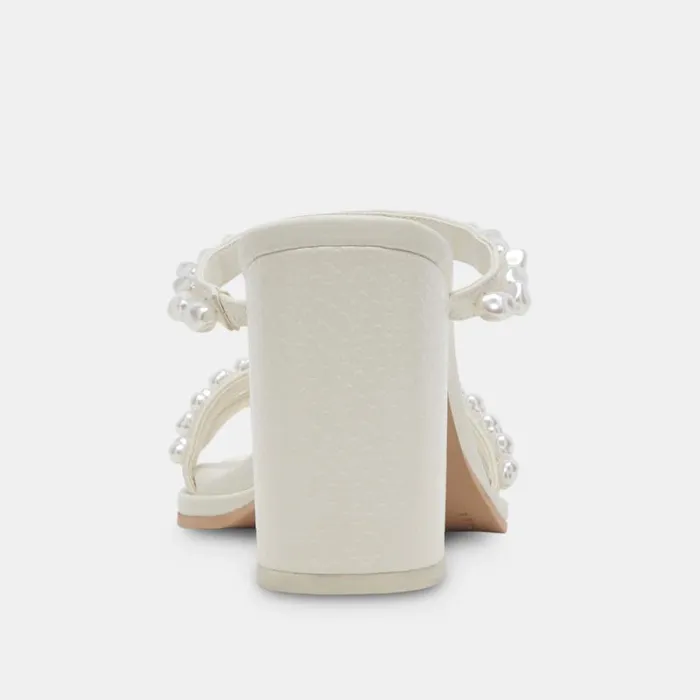 Dolce Vita Barrit Pearl Heels Vanilla Pearls Women Heels