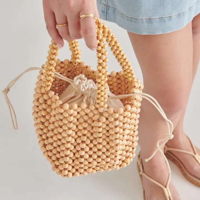 Dolce Vita Bess Handbag Natural Wood Women Handbags