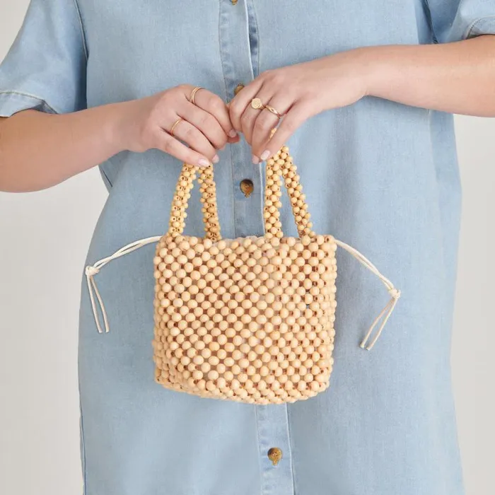 Dolce Vita Bess Handbag Natural Wood Women Handbags