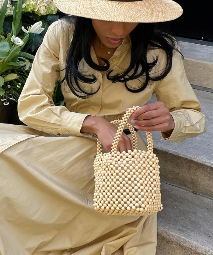 Dolce Vita Bess Handbag Natural Wood Women Handbags