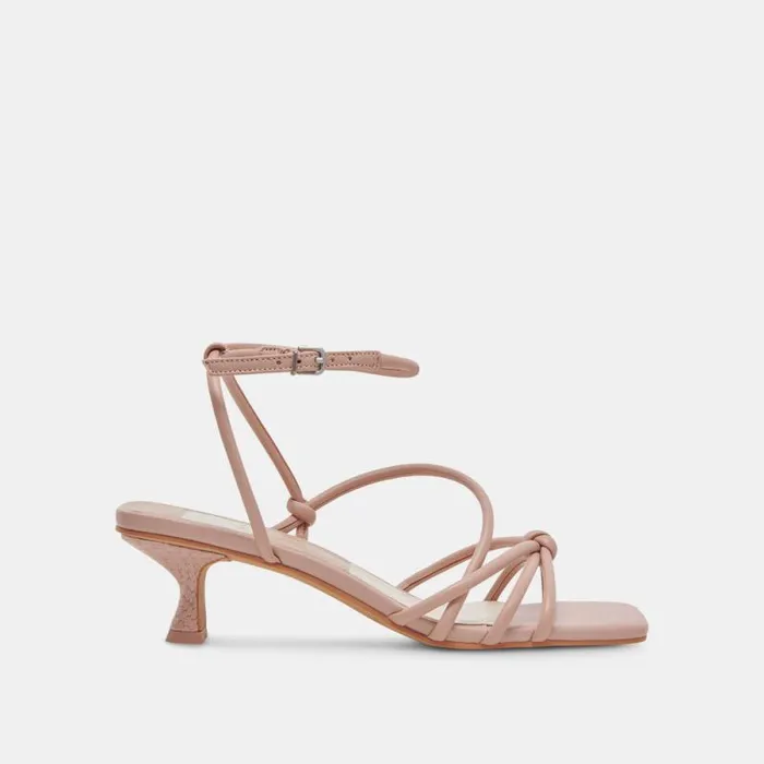 Dolce Vita Bev Heels Rose Leather Women Heels