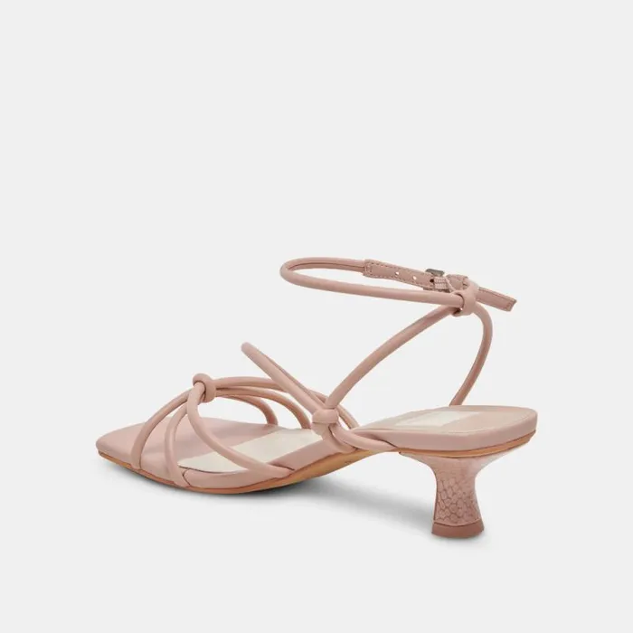 Dolce Vita Bev Heels Rose Leather Women Heels