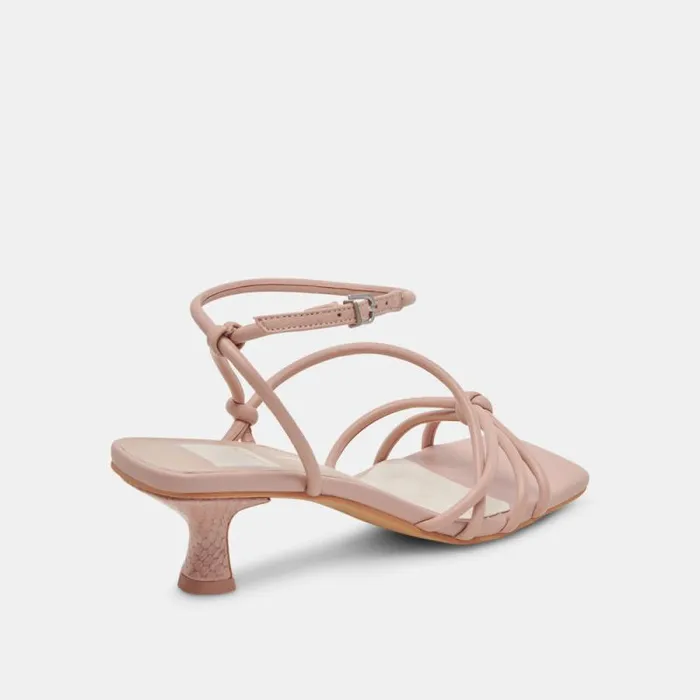 Dolce Vita Bev Heels Rose Leather Women Heels