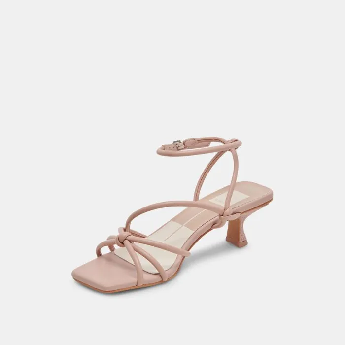 Dolce Vita Bev Heels Rose Leather Women Heels