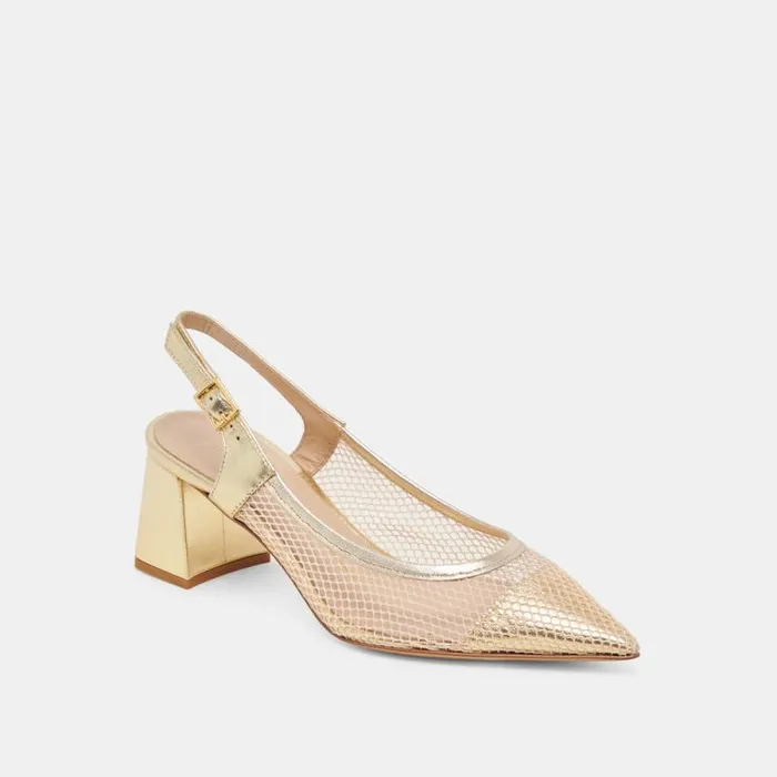 Dolce Vita Blondi Heels Blush Multi Mesh Women Flats and Loafers
