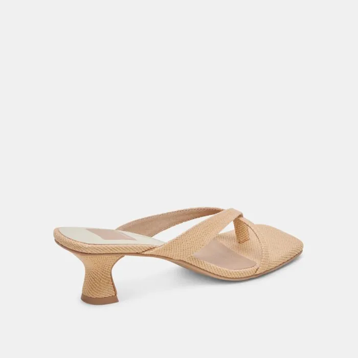 Dolce Vita Brevel Heels Natural Raffia Women Heels