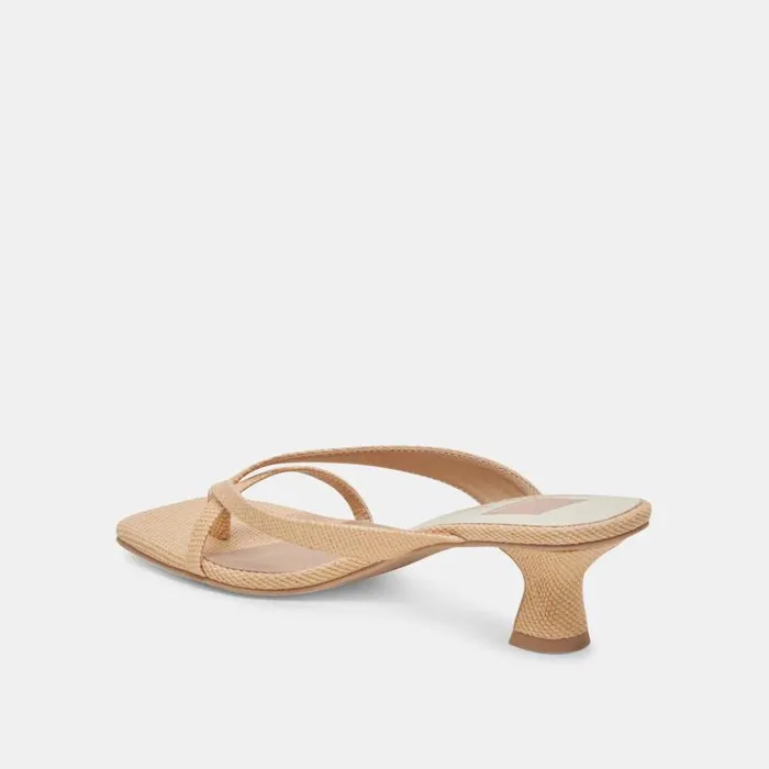 Dolce Vita Brevel Heels Natural Raffia Women Heels