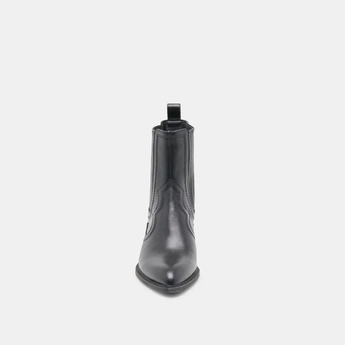 Dolce Vita Brylee H2O Wide Booties Black Leather Women Boots and Booties