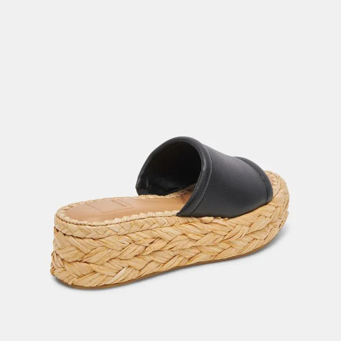 Dolce Vita Chavi Sandals Black Leather Women Sandals