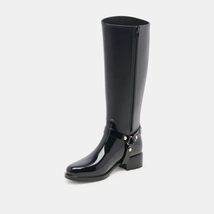Dolce Vita Cloudy H2O Boots Midnight Patent Stella Women Boots and Booties