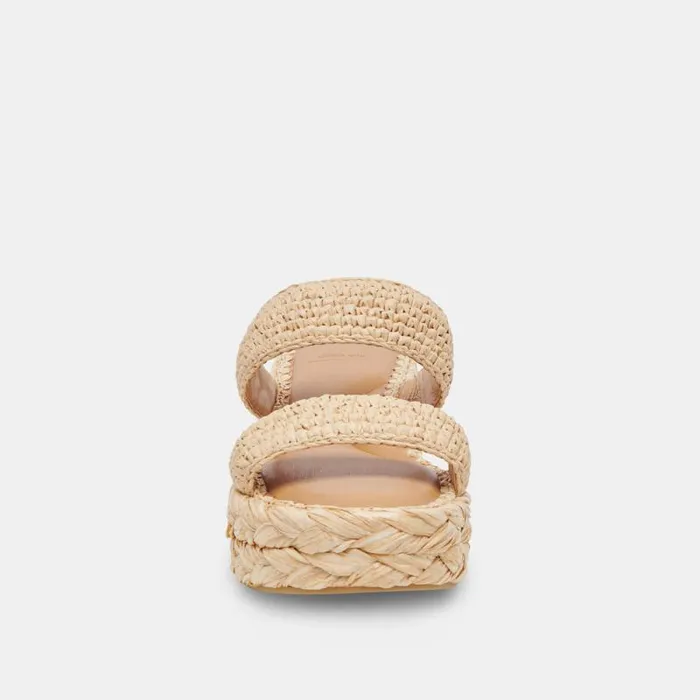 Dolce Vita Corla Sandals Lt Natural Raffia Women Sandals