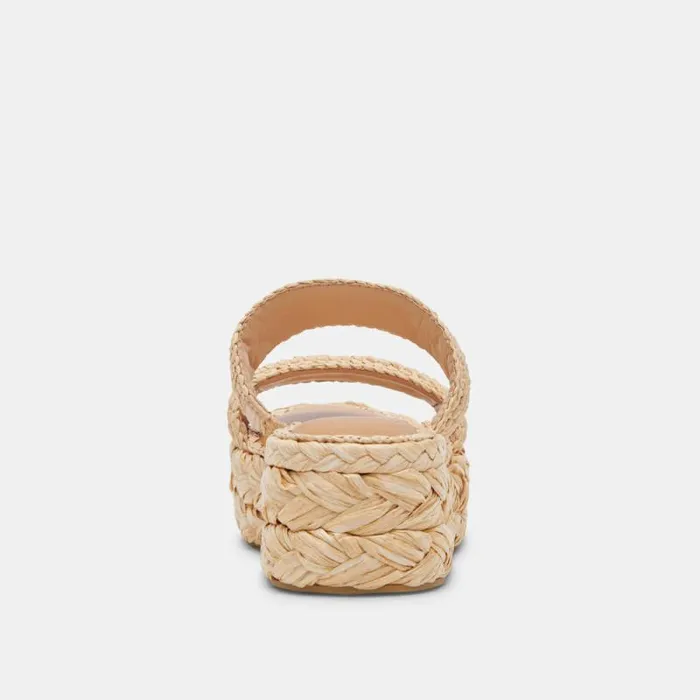 Dolce Vita Corla Sandals Lt Natural Raffia Women Sandals