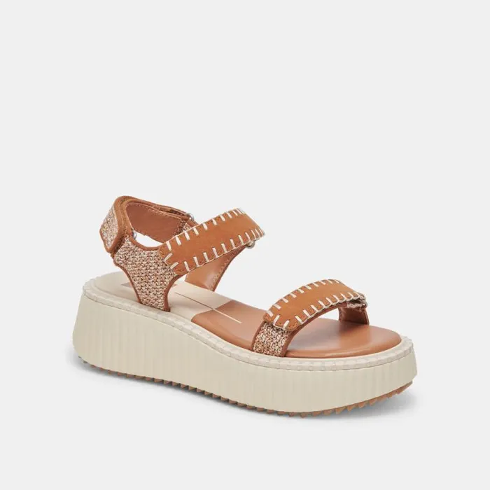 Dolce Vita Debra Sandals Tan Multi Nubuck Women Sandals