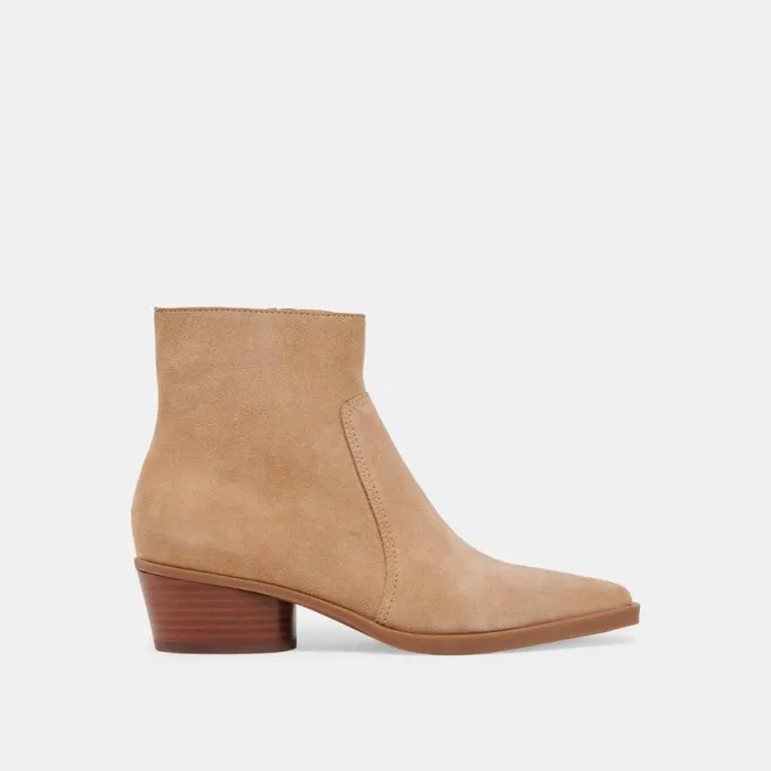 Dolce Vita Fahari H2O Booties Camel Suede Women Boots and Booties