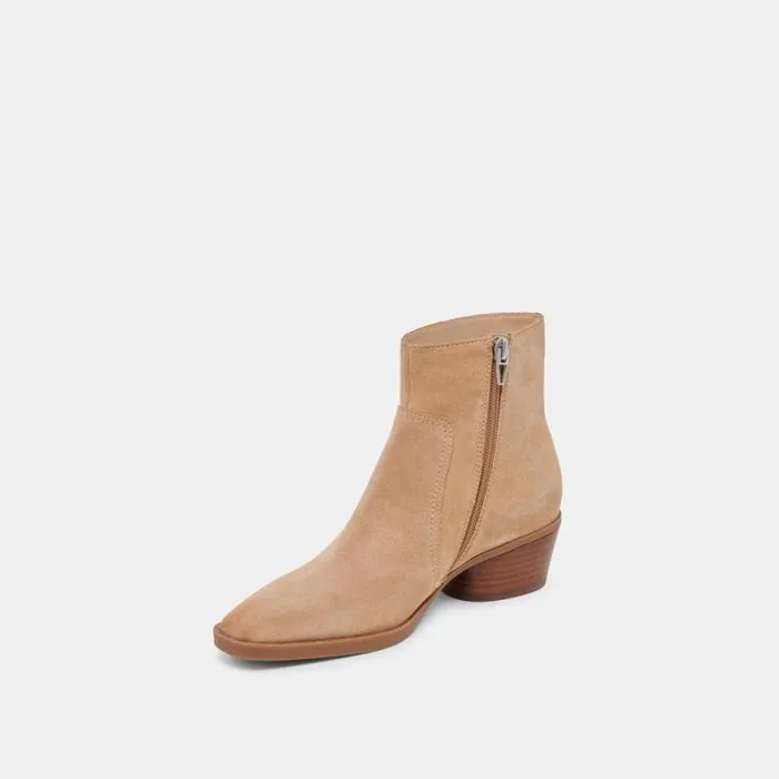 Dolce Vita Fahari H2O Booties Camel Suede Women Boots and Booties