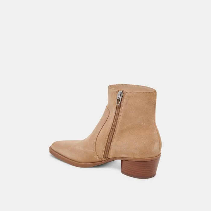 Dolce Vita Fahari H2O Booties Camel Suede Women Boots and Booties