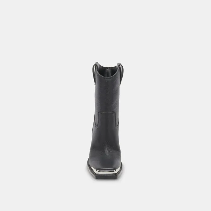 Dolce Vita Falon Boots Black Leather Women Boots and Booties