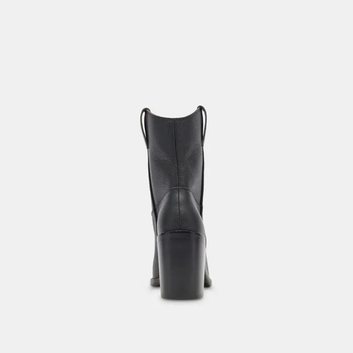 Dolce Vita Falon Boots Black Leather Women Boots and Booties